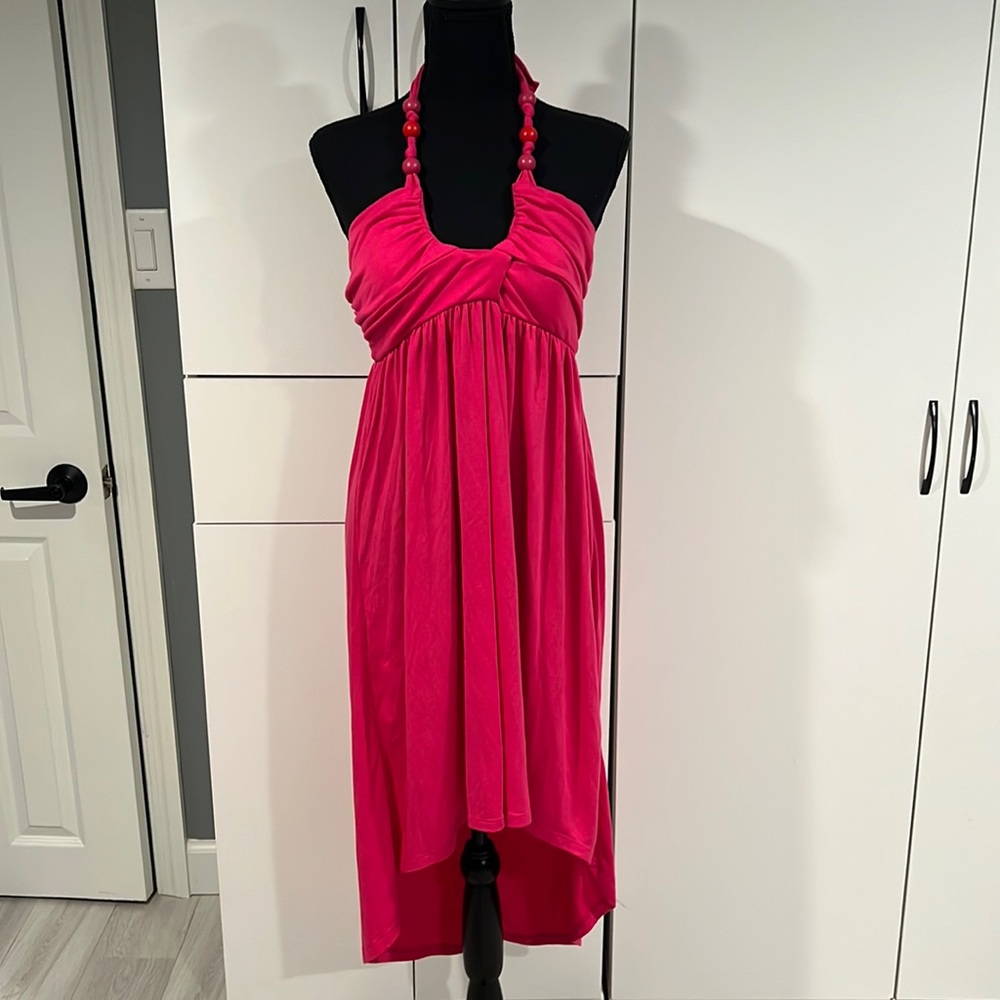 Red Paint summer dress . Size L‎